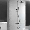 Imex Colonne de Douche Anti-Calcaire Black Gun Métal DELOS BDD055/BGM* Colonne De Douche Mécanique