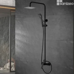 Imex Colonne de Douche Anti-Calcaire Noir Mat ART BDAR025/NG