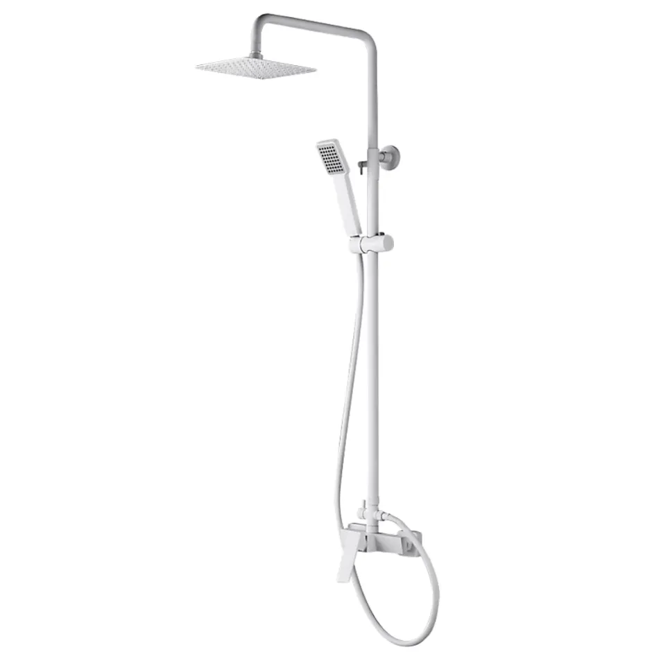 Imex Colonne de Douche Anti-Calcaire Blanc Mat ART BDAR025/BL