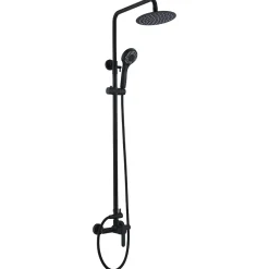 Imex Colonne de Douche Anti-Calcaire Noir Mat ROMA BDR001/NG