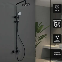 Imex Colonne de Douche Anti-Calcaire Chrome LUXOR BDX023/NG