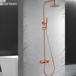 Imex Colonne de Douche Anti-Calcaire Or Rose Cuivré DELOS BDD055/ORC