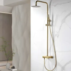 Imex Colonne de Douche Anti-Calcaire Or Brossé OLIMPO BDC033/OC