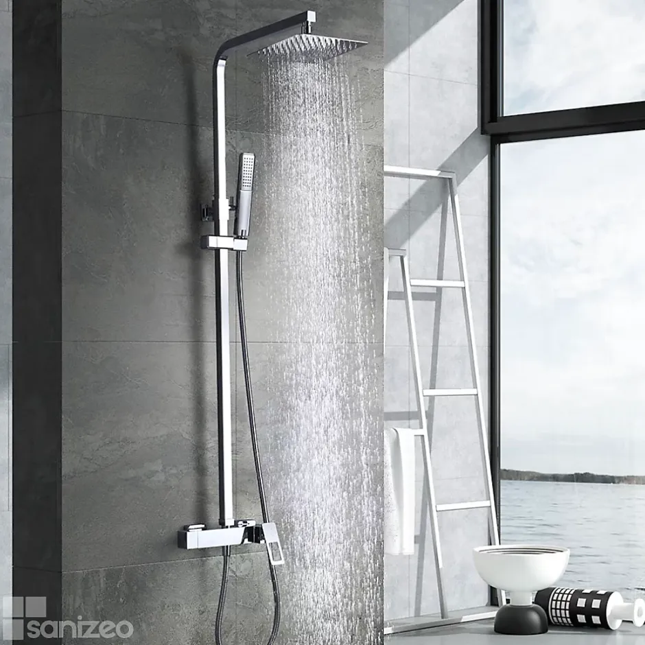 Imex Colonne de Douche Anti-Calcaire Chrome SUECIA BDC032