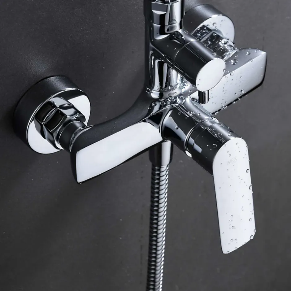 Imex Colonne de Douche Anti-Calcaire Chrome LUXOR BDX023