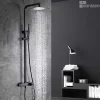 Imex Colonne de Douche Anti-Calcaire Noir Mat SUECIA BDC032/NG* Colonne De Douche Mécanique