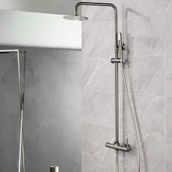 Imex Colonne de Douche Anti-Calcaire Black Gun Métal MONZA BDM039/BGM