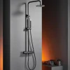 Imex Colonne de Douche Anti-Calcaire Noir Mat MONZA BDM039/NG