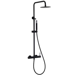 Imex Colonne de Douche Anti-Calcaire Noir Mat MONZA BDM039/NG