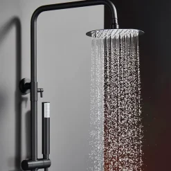 Imex Colonne de Douche Anti-Calcaire Noir Mat MONZA BDM039/NG
