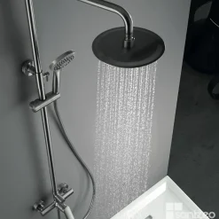Imex Colonne de Douche Anti-Calcaire Nickel Brossé URAL BDG040/NQ