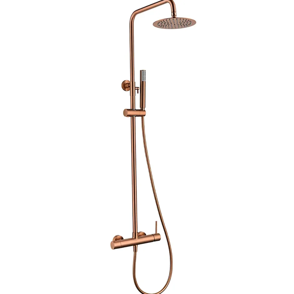 Imex Colonne de Douche Anti-Calcaire Or Rose Cuivré MONZA BDM039/ORC* Colonne De Douche Mécanique
