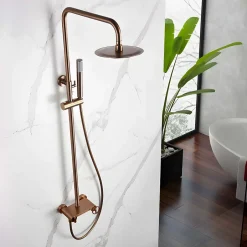 Imex Colonne de Douche Anti-Calcaire Or Rose Brossé OLIMPO BDC033/ORC