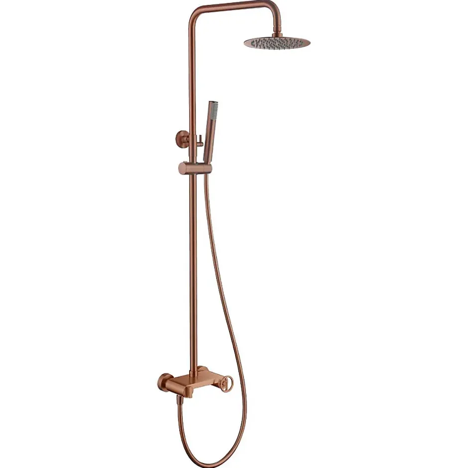 Imex Colonne de Douche Anti-Calcaire Or Rose Brossé OLIMPO BDC033/ORC