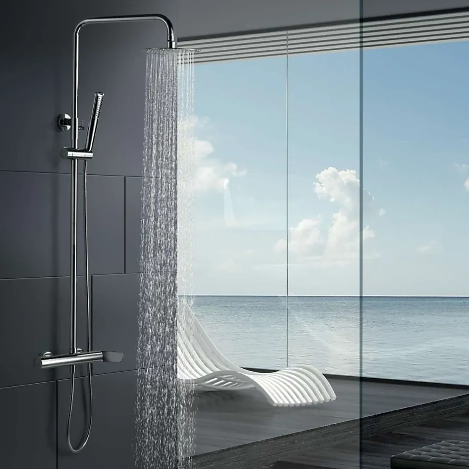 Imex Colonne de Douche Anti-Calcaire Chrome DINAMARCA BDR031* Colonne De Douche Mécanique