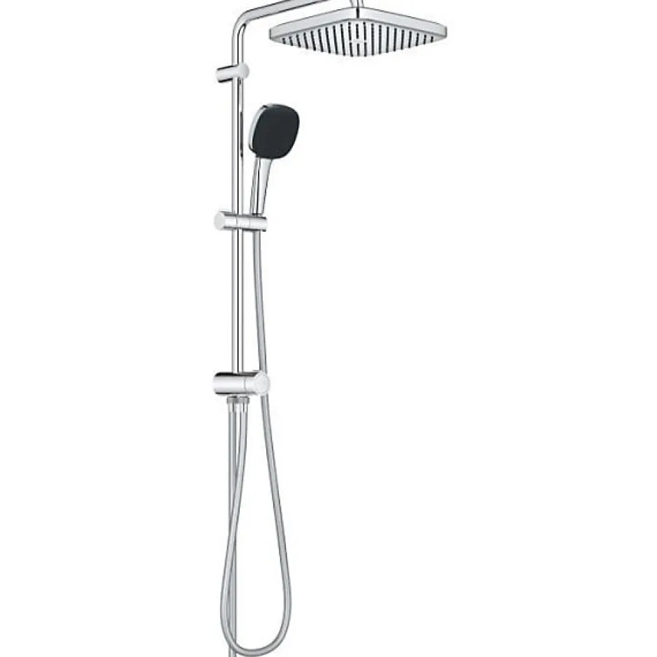 Grohe Colonne de douche avec inverseur manuel - Economie d'eau - Vitalio Comfort 250 - Chromé - 26698001* Colonne De Douche Thermostatique