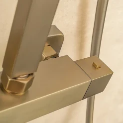 Lomazoo Colonne de douche avec mitigeur thermostatique Estrella doré* Colonne De Douche Thermostatique