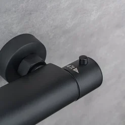 Lomazoo Colonne de douche avec mitigeur thermostatique Lando noir