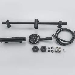 Lomazoo Colonne de douche avec mitigeur thermostatique Lando noir