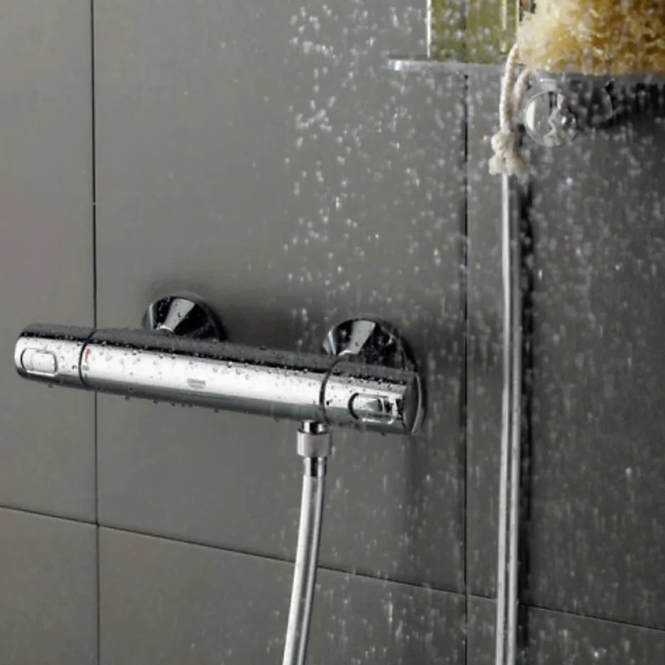 Grohe Colonne de douche avec mitigeur thermostatique Vitalio Joy System 210 Quickfix + microfibre