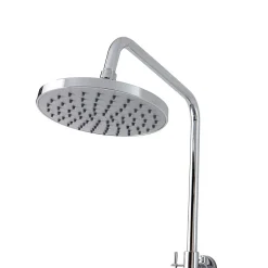 Kiamami Valentina Colonne De Douche Avec Mitigeur Thermostatique, Tête De Douche Fixe Et Douchette À Main À Jet Unique* Pommeau De Douche, Flexible Et Barre De Douche