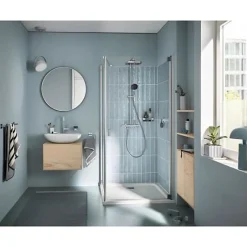 Grohe Colonne de douche avec mitigeur thermostatique - Economie d'eau - Vitalio Comfort 250 - Chromé - 26696001* Colonne De Douche Thermostatique