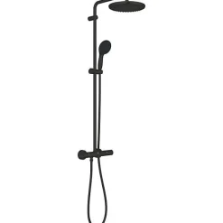 Grohe Colonne de douche avec mitigeur thermostatique - Economie d'eau - Vitalio Start System 250 - Noir Mat - 266772431* Colonne De Douche Thermostatique