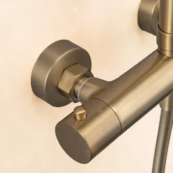 Lomazoo Colonne de douche avec mitigeur thermostatique Orléan doré