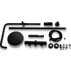 Lomazoo Colonne de douche avec mitigeur thermostatique Pandora noir* Colonne De Douche Thermostatique