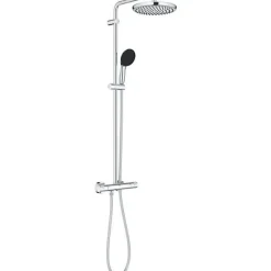 Grohe Colonne de douche avec mitigeur thermostatique - Economie d'eau - Vitalio Start System 250 - Chromé - 26677001* Colonne De Douche Thermostatique