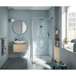 Grohe Colonne de douche avec mitigeur thermostatique - Economie d'eau - Vitalio Start System 250 - Chromé - 26677001* Colonne De Douche Thermostatique