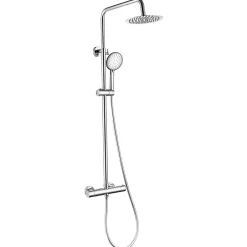 Lomazoo Colonne de douche avec mitigeur thermostatique Ariël Chromé