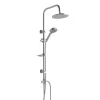 Kiamami Valentina Colonne De Douche Avec Pommeau Rond Fixe Et Barre De Douche En Abs* Pommeau De Douche, Flexible Et Barre De Douche