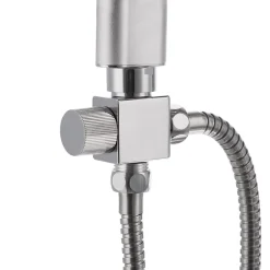 Tectake Colonne de douche avec porte savon aspect Chrome gris* Colonne De Douche Encastrable