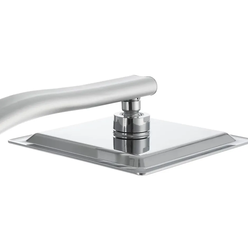Tectake Colonne de douche avec porte savon aspect Chrome gris* Colonne De Douche Encastrable