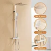 Auralum Max Colonne de Douche avec Robinetterie Thermostatique, Ensemble de Douche avec pommeau + douchette