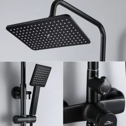 Auralum Max Colonne de Douche avec Robinetterie , Ensemble de Douche avec pommeau + douchette + flexible* Colonne De Douche Mécanique
