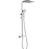 Auralum Max Colonne de Douche avec Robinetterie Thermostatique, Ensemble de Douche avec pommeau + douchette + flexible* Colonne De Douche Thermostatique