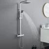 Auralum Max Colonne de Douche avec Robinetterie Thermostatique, Ensemble de Douche avec pommeau + douchette* Colonne De Douche Thermostatique