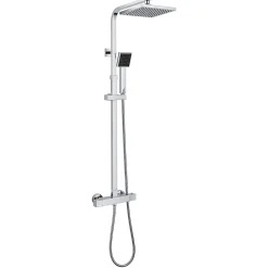 Auralum Max Colonne de Douche avec Robinetterie Thermostatique, Ensemble de Douche avec pommeau + douchette