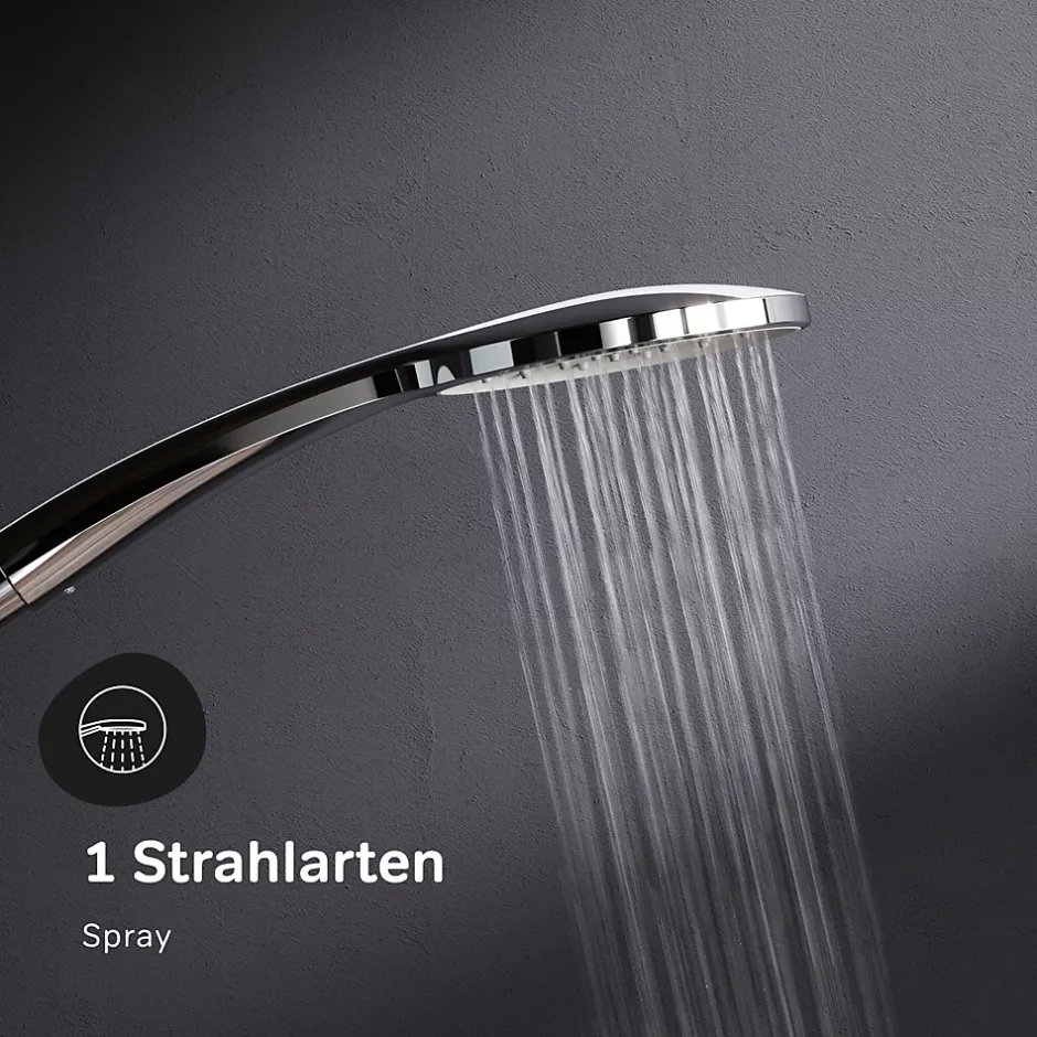 Am.Pm Europe Colonne de douche baignoire sans robinet, Système de douche, Barre de douche Chrome F07TB000 Hit AM.PM