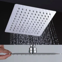 Kibath Colonne de douche carrée monocommande VER 83-126 cm, finition chrome poli, en laiton* Colonne De Douche Mécanique