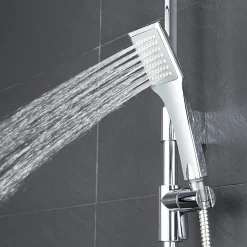 Bain-Bain Colonne de douche Carree Chrome KARY -