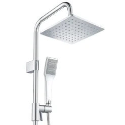 Bain-Bain Colonne de douche Carree Chrome KARY -
