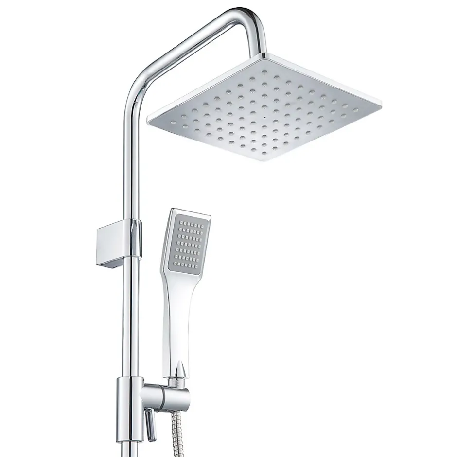 Bain-Bain Colonne de douche Carree Chrome KARY -