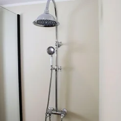 Essebagno Colonne de douche chromée avec mitigeur mécanique Leeds