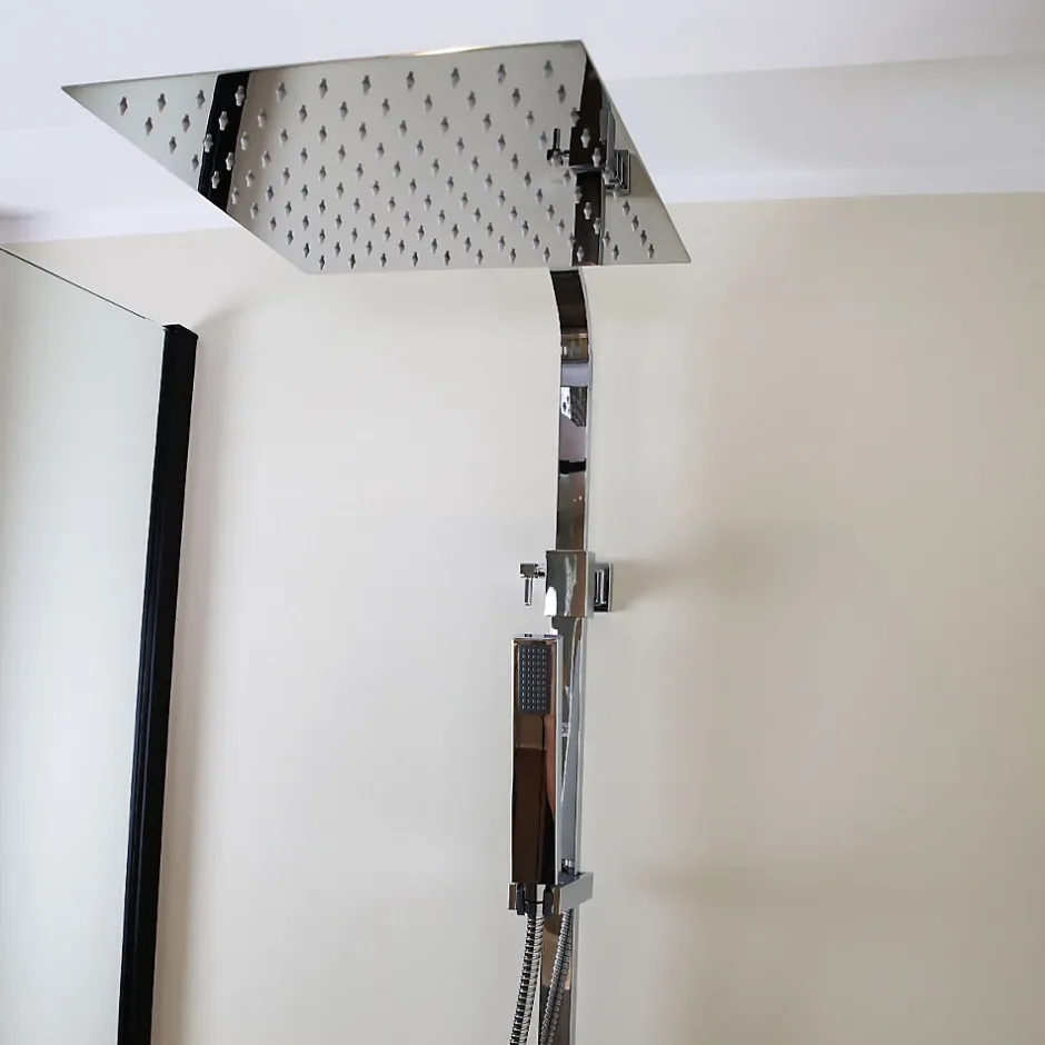 Essebagno Colonne de douche chromée avec mitigeur mécanique Kiara* Colonne De Douche Mécanique