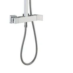 Essebagno Colonne de douche chromée avec mitigeur mécanique Kiara* Colonne De Douche Mécanique
