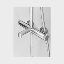 Dileci Colonne de douche couleur chrome -