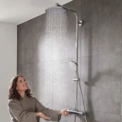 Hansgrohe Colonne de douche Crometta S 240 chromé 27267000* Colonne De Douche Thermostatique